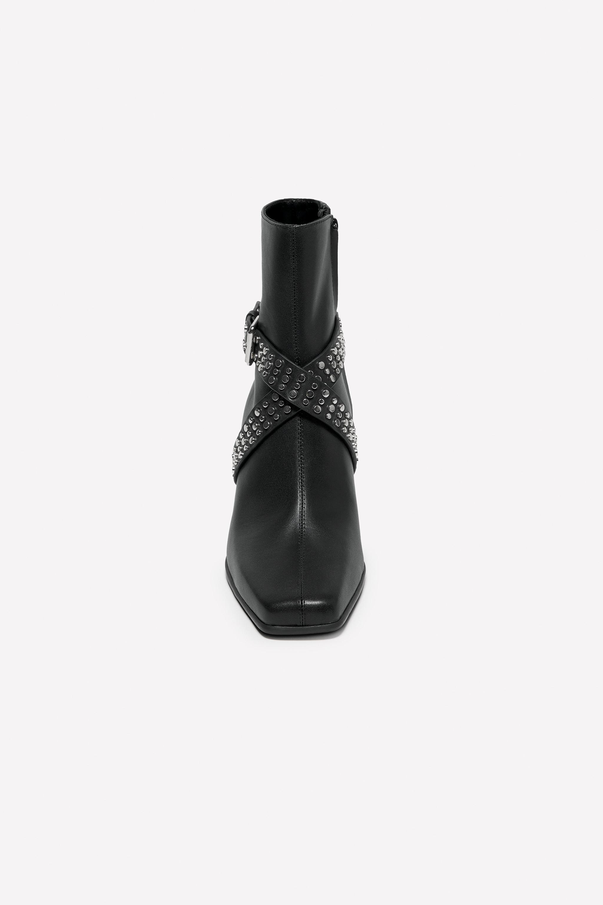 LEATHER HEEL BOOTS LUDOVIC DE SAINT SERNIN x ZARA